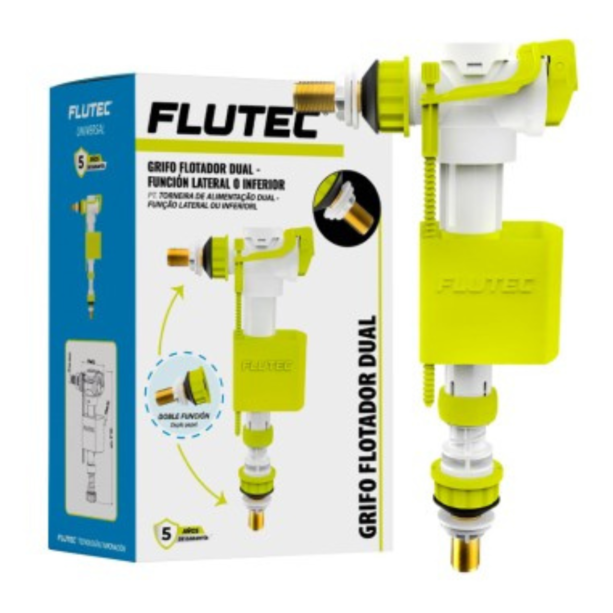 Grifo flotador dual para cisterna
