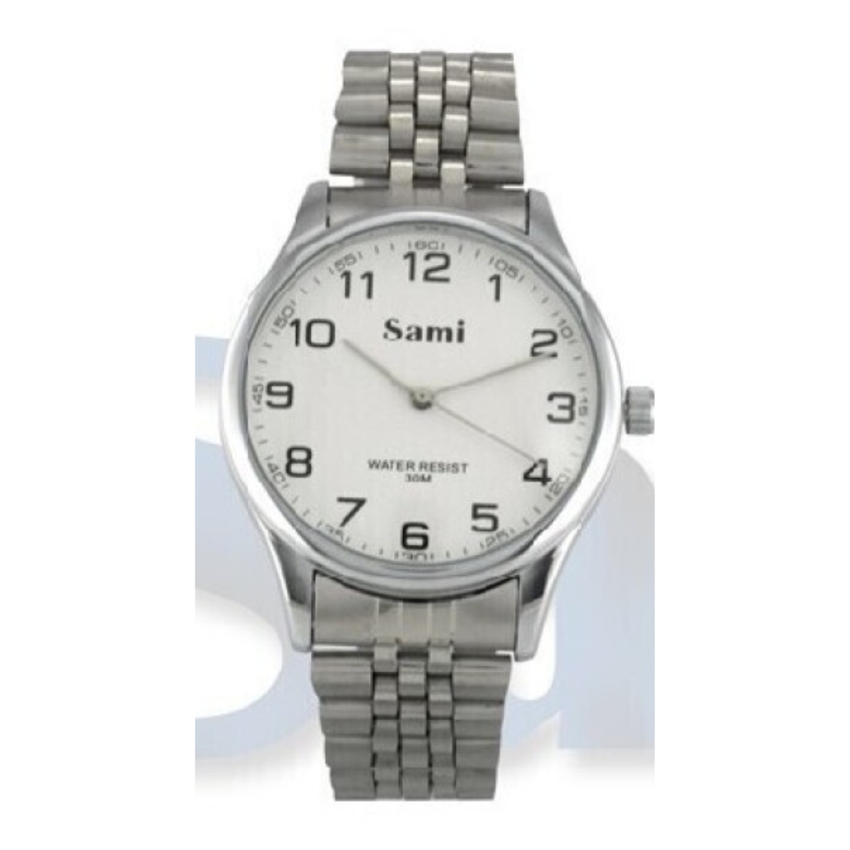 Reloj Sami clásico hombre acero plateado