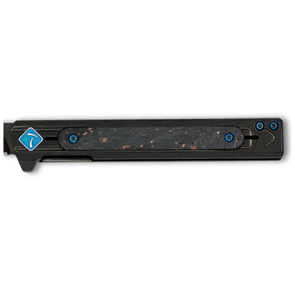 Navaja Tokisu titanio – 9 cm – fibra carbono