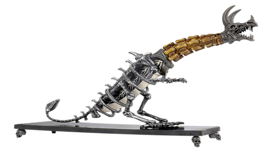Cuchillo esqueleto dinosaurio