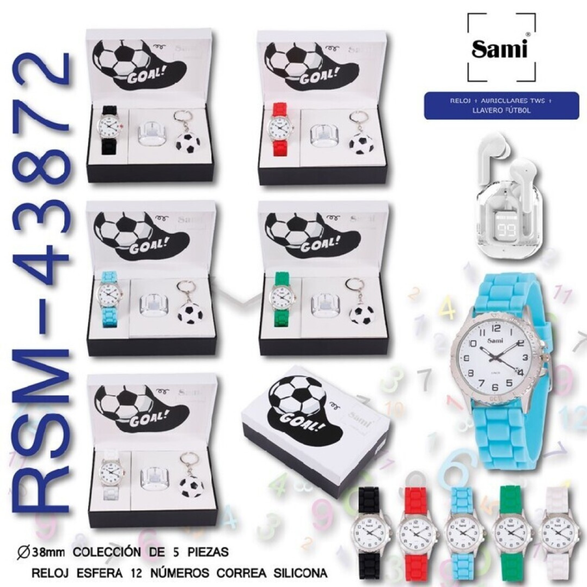 Set Sami cadete reloj + auriculares TWS + llavero