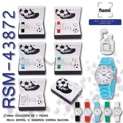 Set Sami cadete reloj + auriculares TWS + llavero