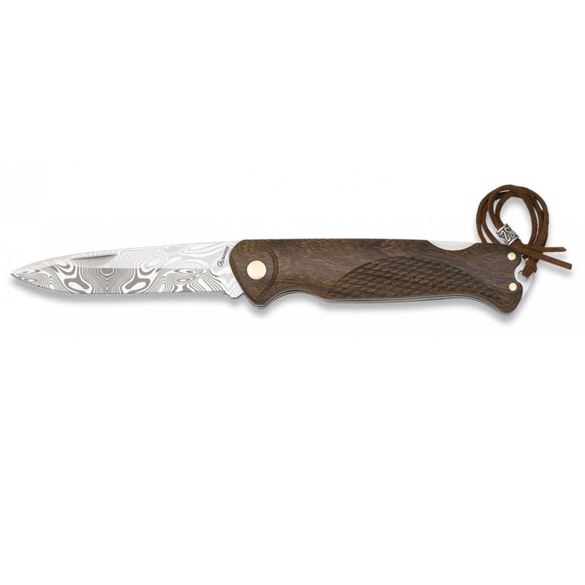 Navaja Decorada 8 cm – Mango Madera