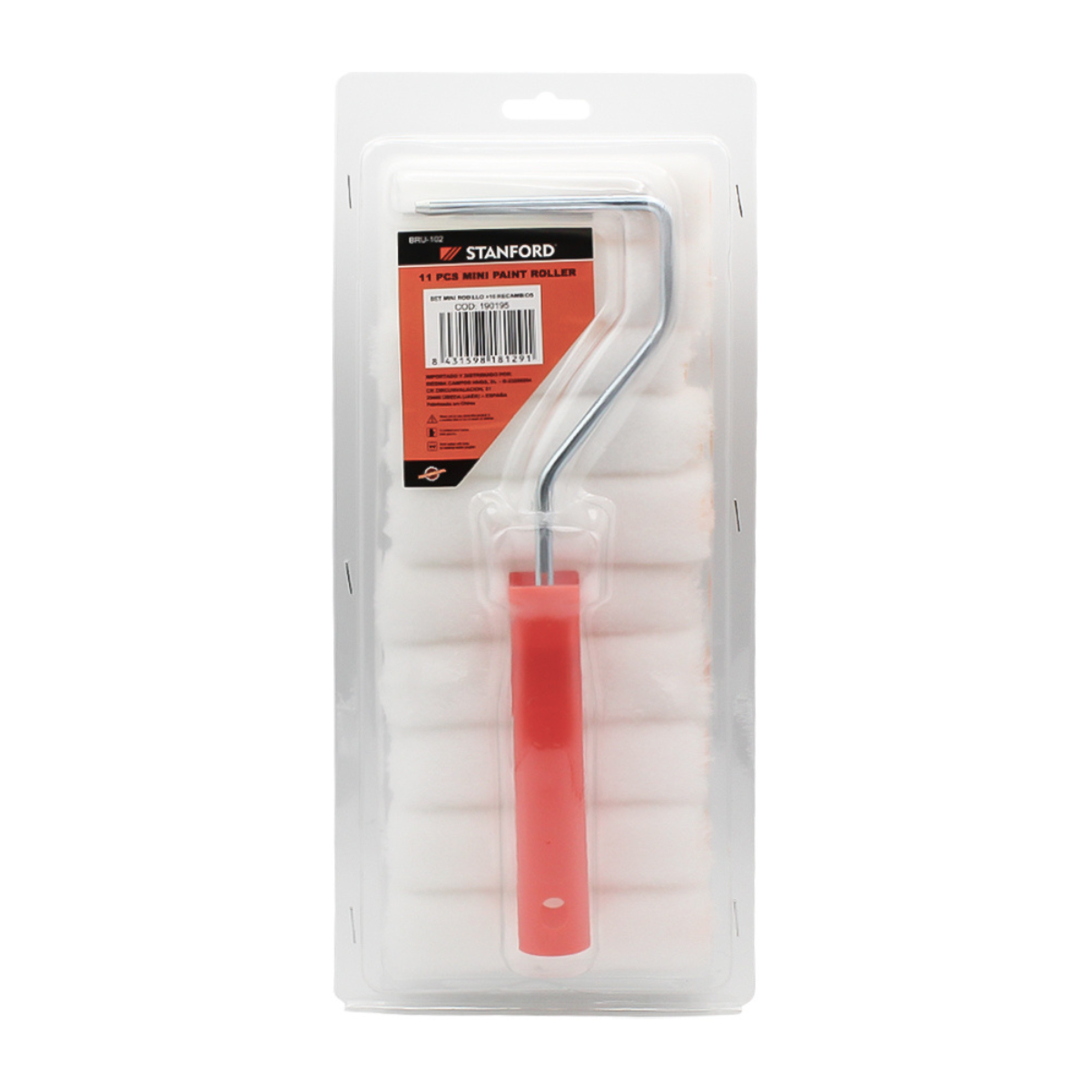 Set Mini Rodillo + 10 Recambios