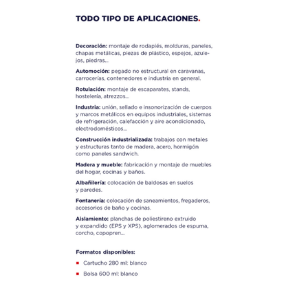 Polímero MS Instant Turbo 3 Seg 280 ml