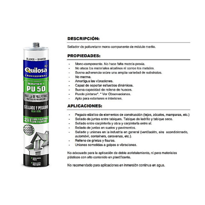 Poliuretano Industrial 300 ml – Gris y Blanco