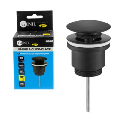 Válvula click-clack para lavabo – tapón grande