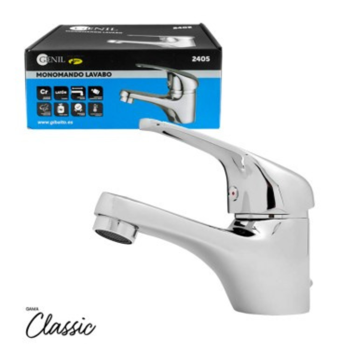 Monomando lavabo Classic