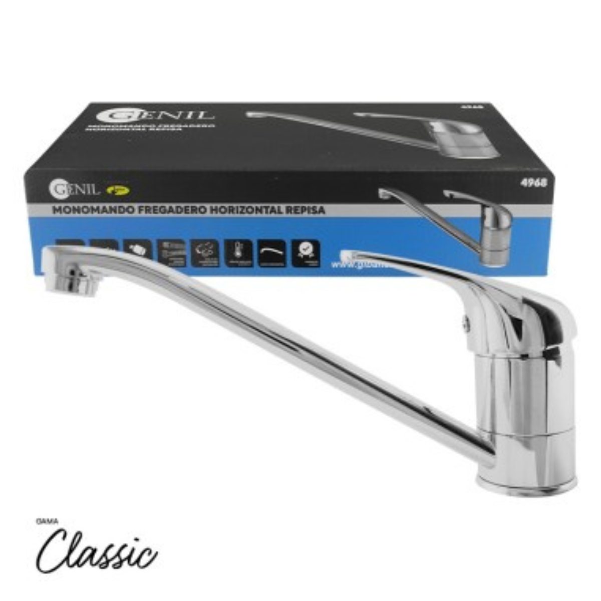 Monomando fregadero horizontal Classic