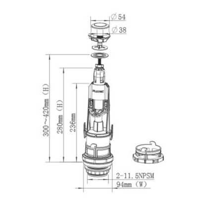 Descargador pulsador universal interrumpible