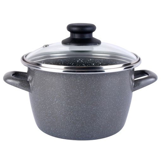 Olla Gransasso con tapa de vidrio