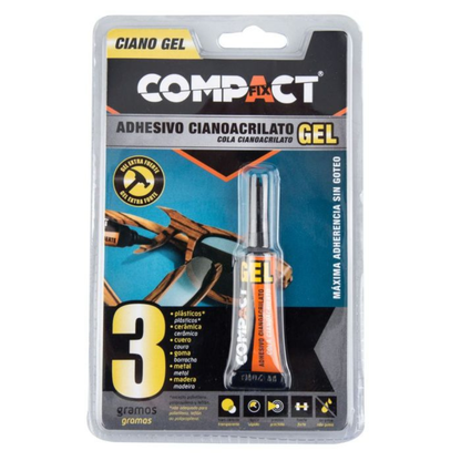 Adhesivo cianoacrilato gel Compact - 3 y 5 g
