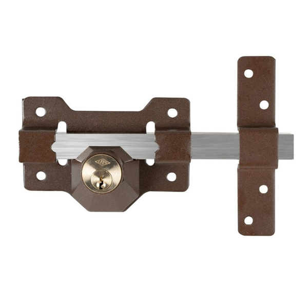 Cerrojo de seguridad con llave por ambos lados y bombillo de 70 mm