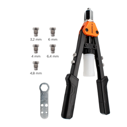 Remachadora 2 manos 34 cm – 5 bocas