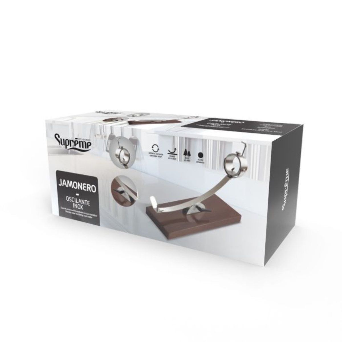 Jamonero oscilante inoxidable