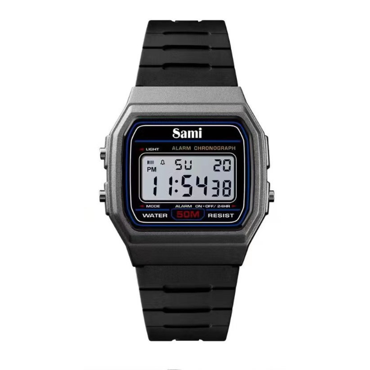 Reloj Sami Vintage LCD WR50M resina