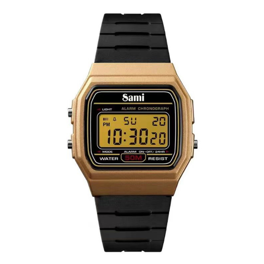 Reloj Sami Vintage LCD WR50M resina