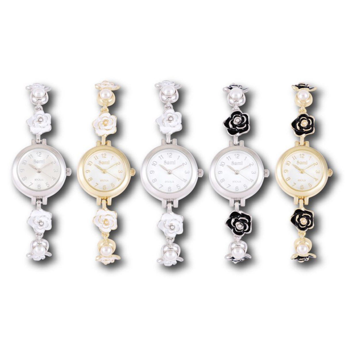 Set Sami mujer reloj flor + 3 pulseras