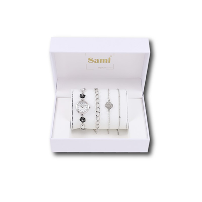 Set Sami mujer reloj flor + 3 pulseras