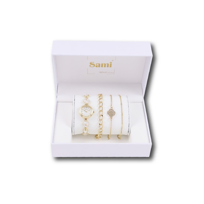 Set Sami mujer reloj flor + 3 pulseras