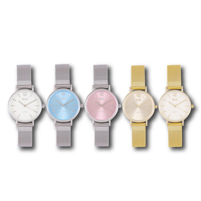Set Sami mujer reloj extraplafino malla + 3 pulseras