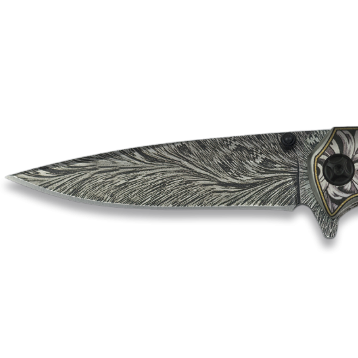 Navaja Decorada 9,6 cm – Mango Madera
