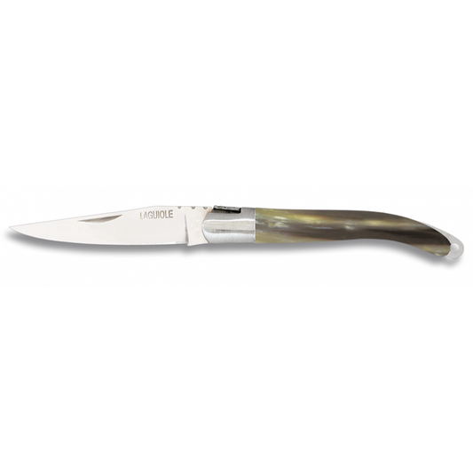 Navaja Laguiole asta de toro – hoja 6 cm – elegancia clásica