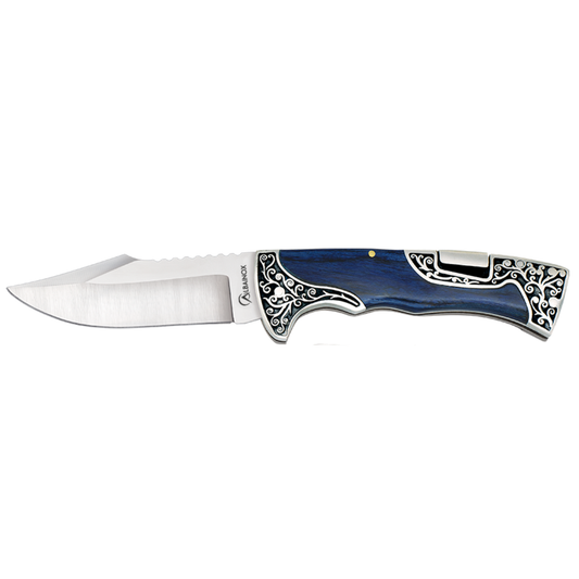 Navaja Decorada Azul 10 cm – Mango Stamina
