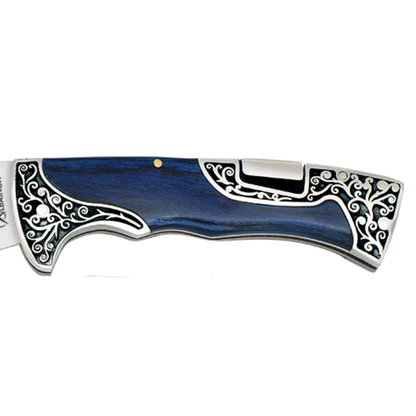 Navaja Decorada Azul 10 cm – Mango Stamina