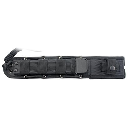 Cuchillo Táctico Goma Negra – Hoja 15 cm – Profesional