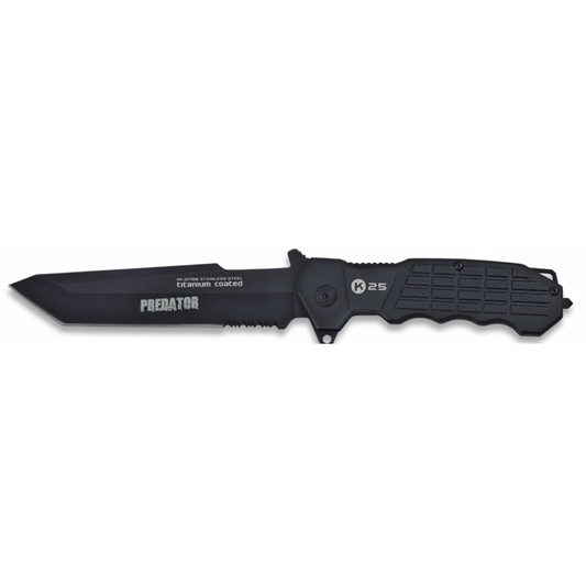 Cuchillo Táctico Tanto Aluminio Negro – Hoja 14 cm – Profesional