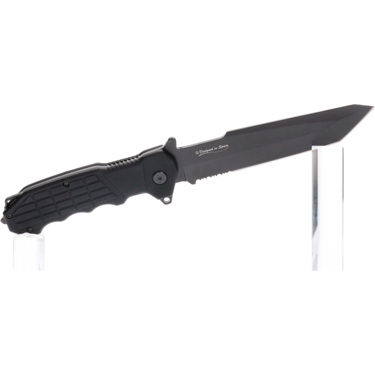 Cuchillo Táctico Tanto Aluminio Negro – Hoja 14 cm – Profesional