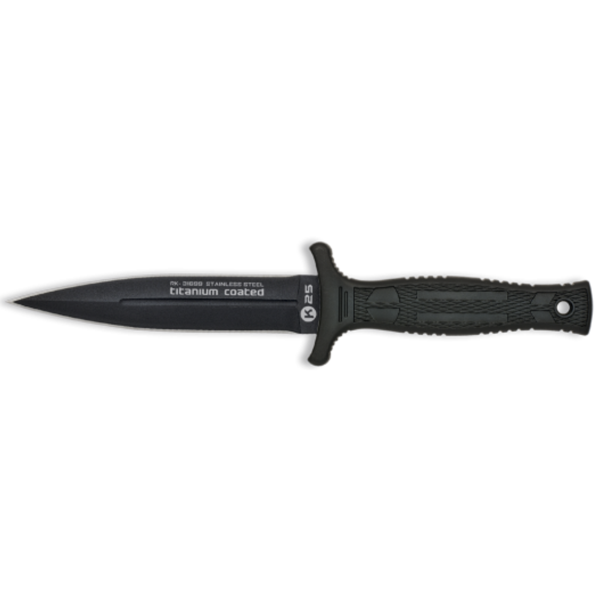 Cuchillo Táctico Bota Goma Negra – Hoja 12,5 cm – Profesional